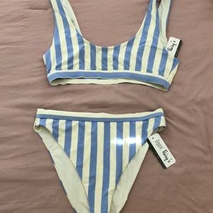 Striped Two Piece Bikini